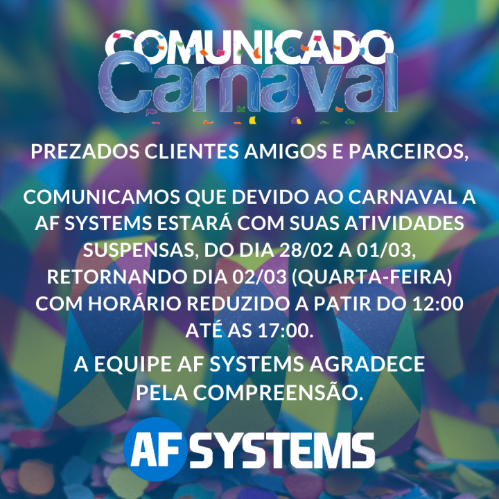 Comunicado Carnaval